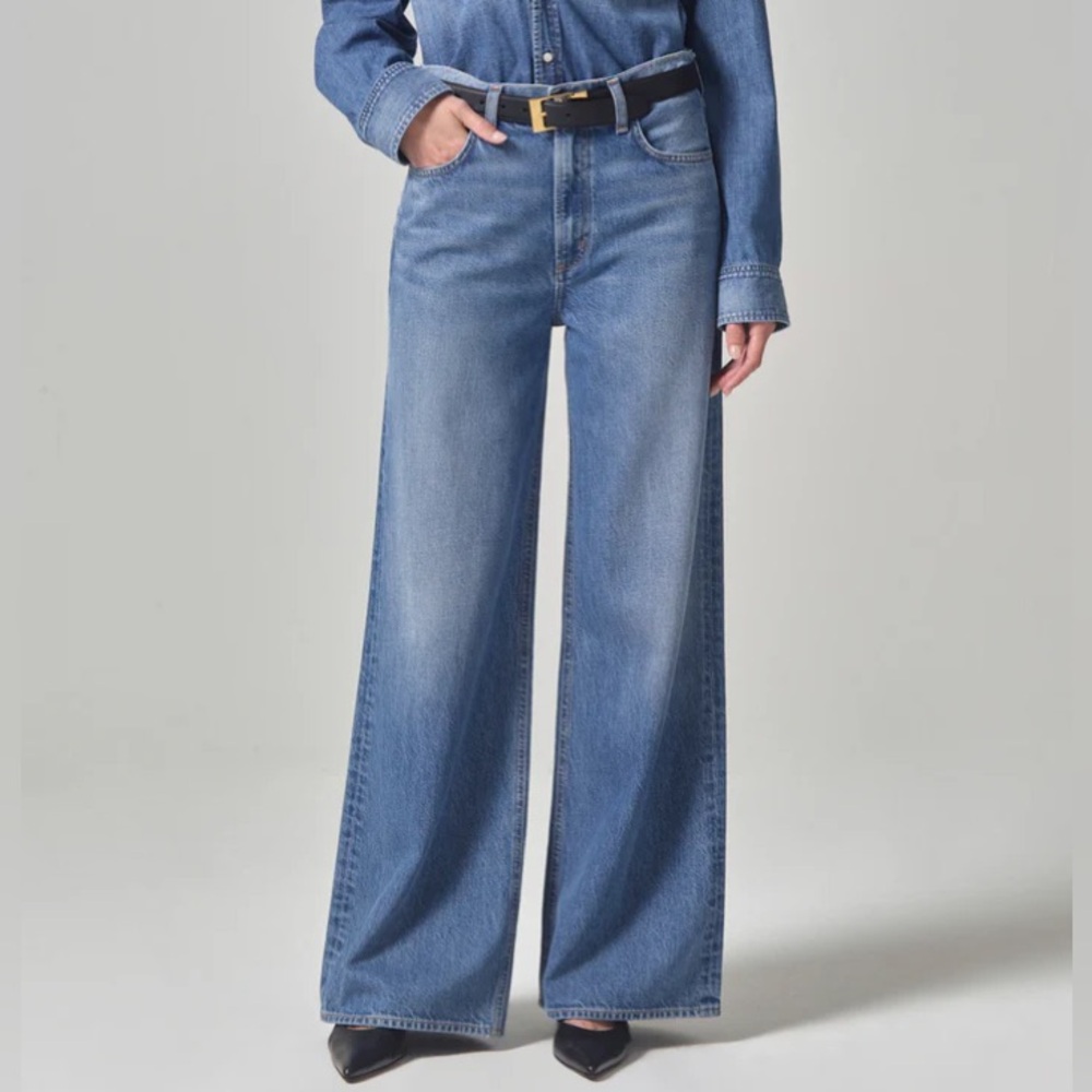 Citizens of Humanity Paloma Baggy Wide Leg Jeans Size 34 in Siesta NWT